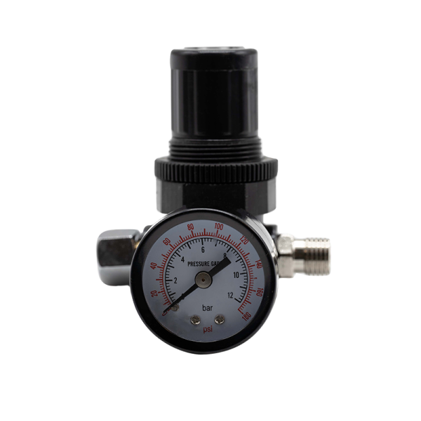 Compressed Air Pressure Gauge Plug-in Pressure Reducer 0.5-10 bar