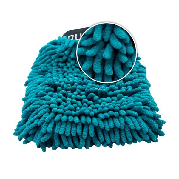 Coral microfiber wash mitt