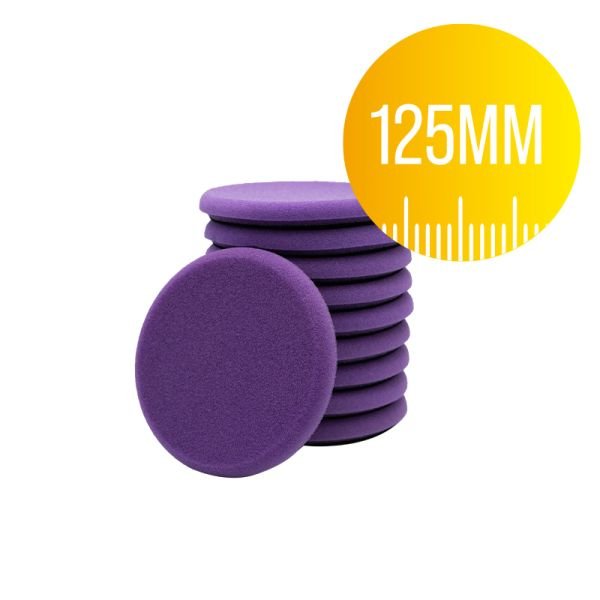 10-piece Slim Pad Set 125 mm purple