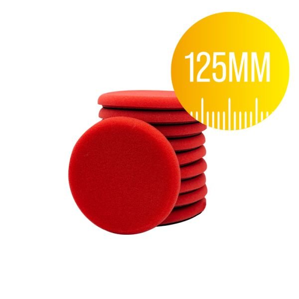 10er Slim Pad Set 125 mm red